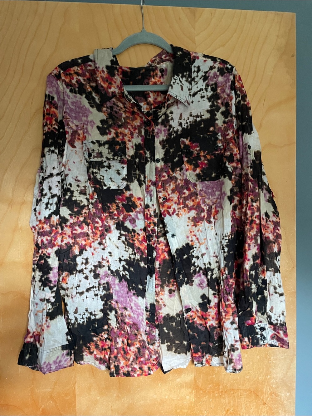 Calvin Klein Multicolor Floral Print Button-Down Shirt